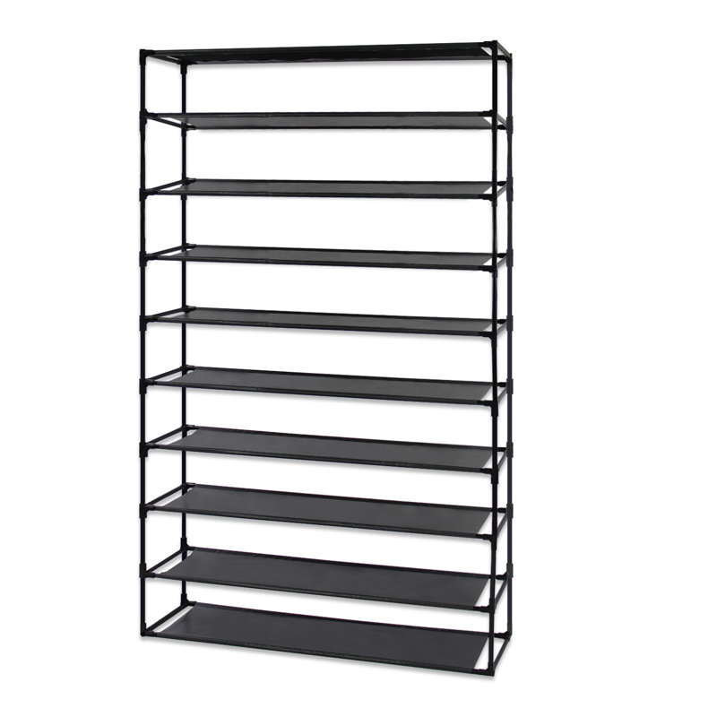 Rebrilliant 10 Tier Steel 100 Pair Shoe Rack & Reviews Wayfair